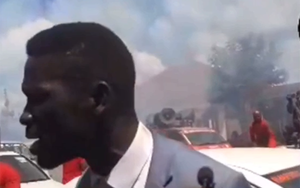 VIDEO: Grenade Explodes near Bobi Wine in Kayunga