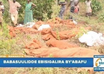 15 dead Bodies dumped in Mpigi were Exhumed from Kyengera