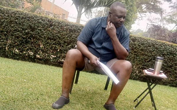 EXCLUSIVE PHOTO: A healthy Oulanyah relaxes At his Muyenga residence 