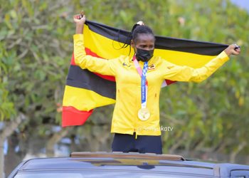 HEROIC WELCOME: Uganda’s olympic Gold medalists Return home