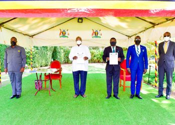 Breaking: Museveni, Mao sign Cooperation Agreement at Entebbe State House