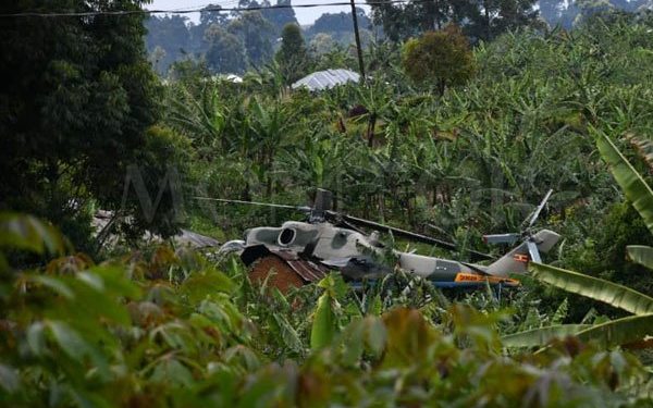 VIDEO: UPDF helicopter Which crash-Landed in Fort Portal takes To the Skies once Again
