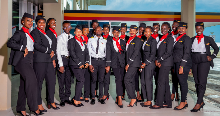 Students of Uganda Aviation Training Institute.