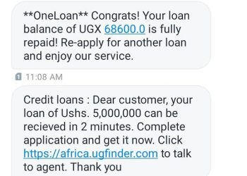 “OneLoan” scammers Exploit registered Online lending Platforms to dupe Ugandans