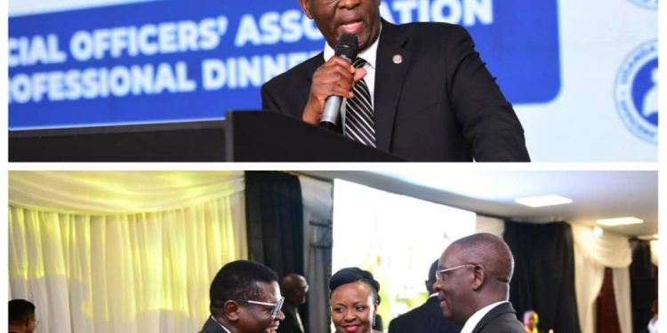 Bigirimana attributes Completion of Judiciary Twin-Tower to Teamwork at inaugural UJOA Dinner