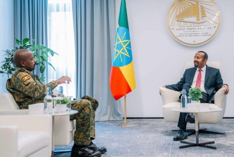 Gen. Muhoozi holds Strategic talks with Ethiopian PM Abiy Ahmed