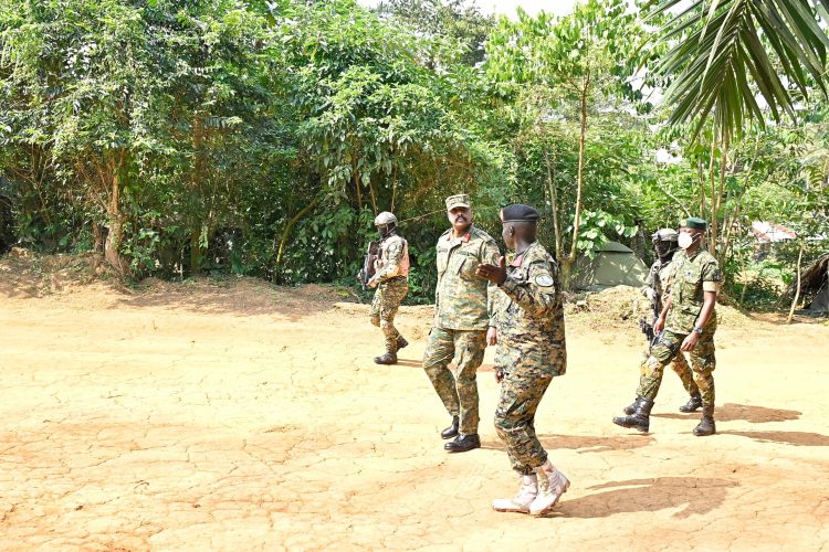 Battle-hardened Gen. Muhoozi  visits Joint Operation Shujaa Forces in DRC jungles