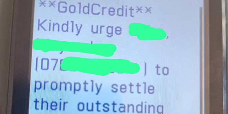 Digital money Lender, Gold Credit, accused of Harassing borrower over 20k Loan
