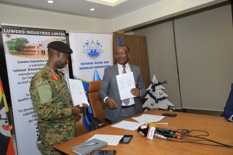 NWSC partners with Luwero Industries to Boost water Supply