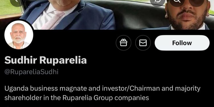 PUBLIC WARNING: Dr. Sudhir Ruparelia disowns  Fraudulent Twitter account