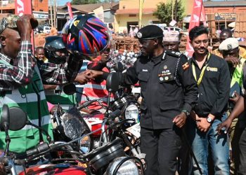 Gen. Damulira delivers 300 Motorcycles, Moves to Organize Taxi Drivers 