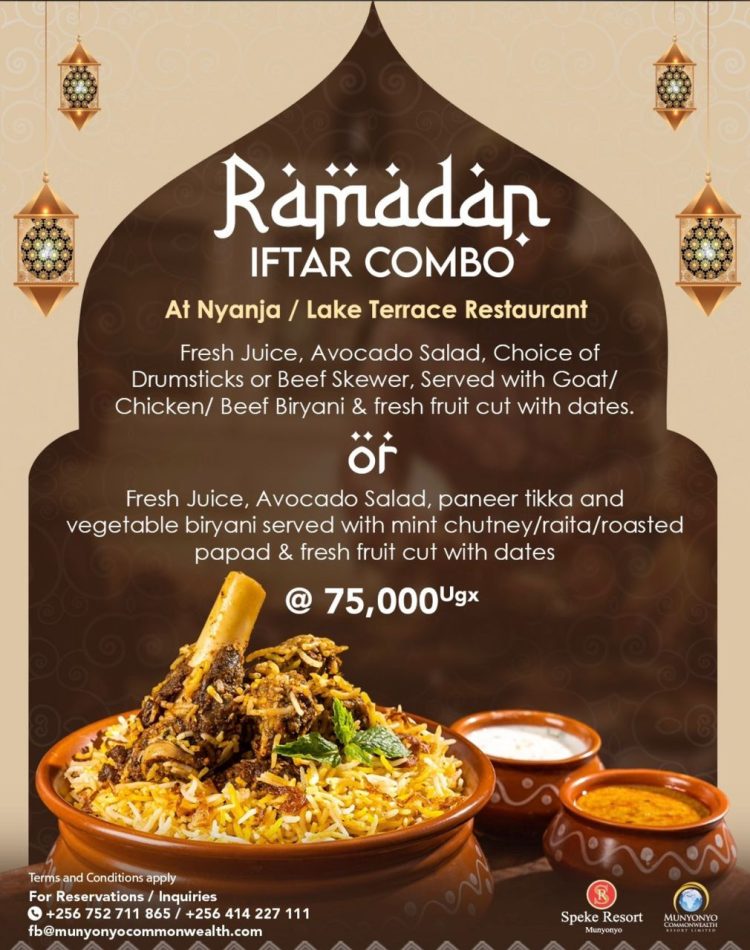 Celebrate togetherness with Exclusive Ramadan offers from Speke Resort Munyonyo 