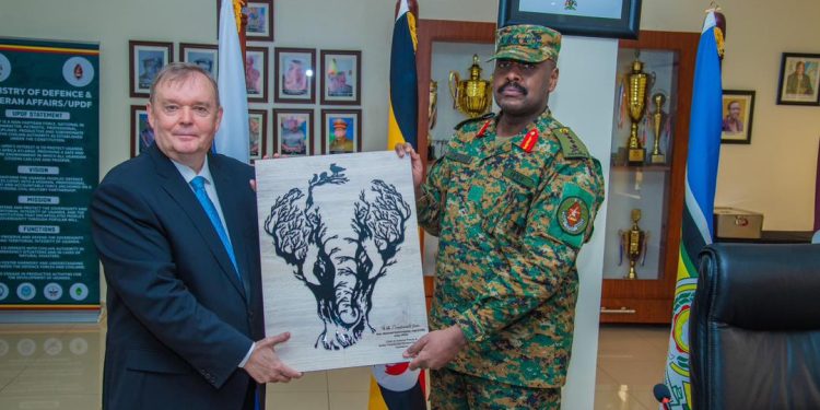 Muhoozi salutes outgoing Russian Envoy for Deepening Uganda-Russia Military cooperation 