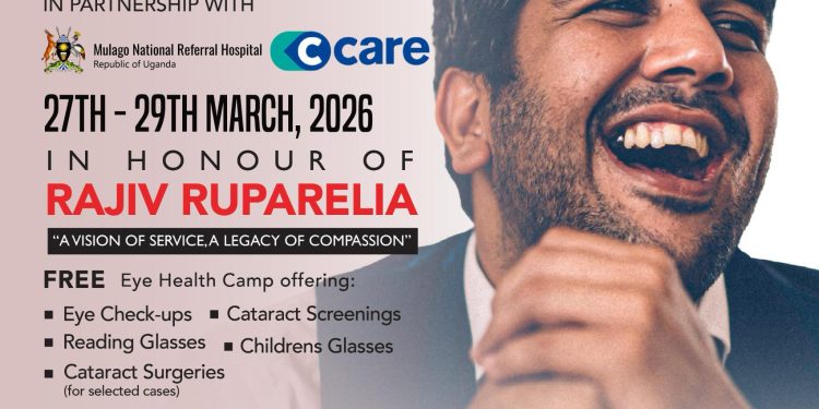 Rajiv Ruparelia Memorial Eye Camp opens Tomorrow in Bukedea 