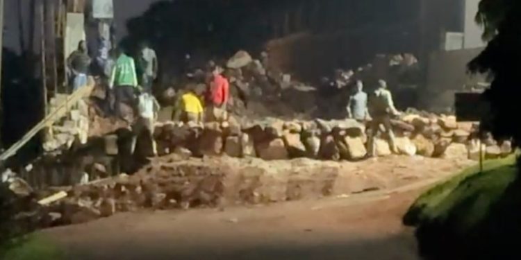 Outrage as Pentecostal Church, Nations Trumpet, cuts off Public Road in Seguku  