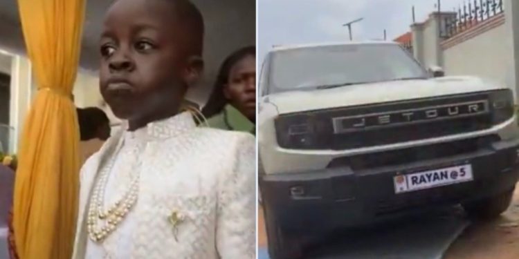 ONC boss Hajjat Namyalo gifts 5-year-old Son shs.300m Car on his Birthday  