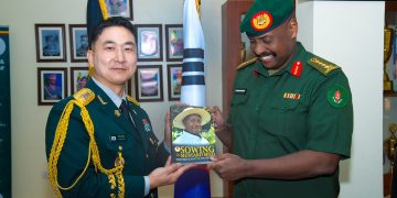 Gen. Muhoozi, South Korea Defence Attaché deepen Military ties 
